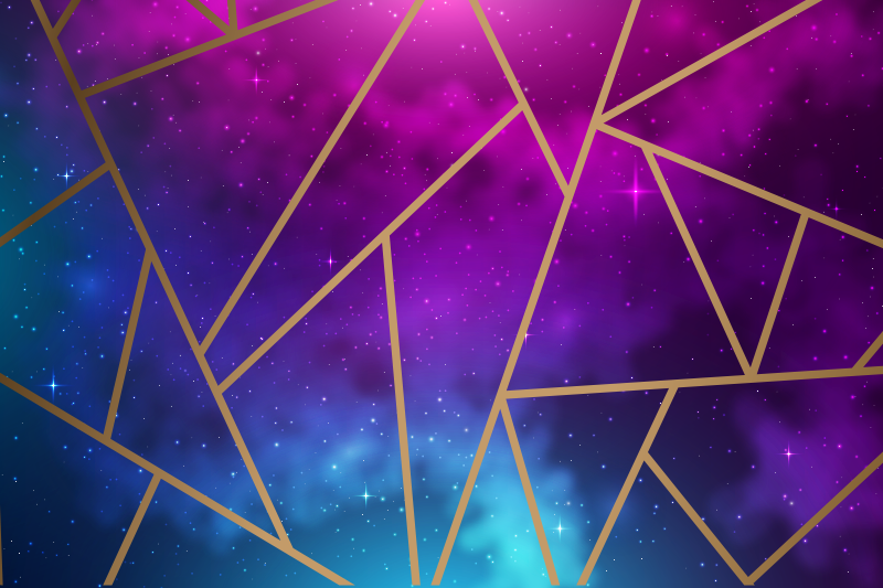 Tapete de telha galáxia triângulo - TenStickers