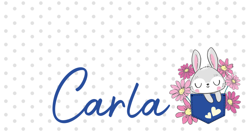 Tapete personalizado de coelho dormindo - TenStickers