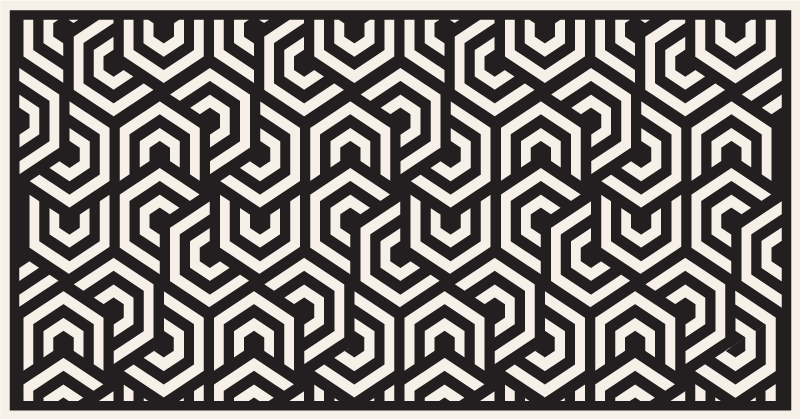 Tapete vinílico para gabinete Hipnótico vintage - TenStickers