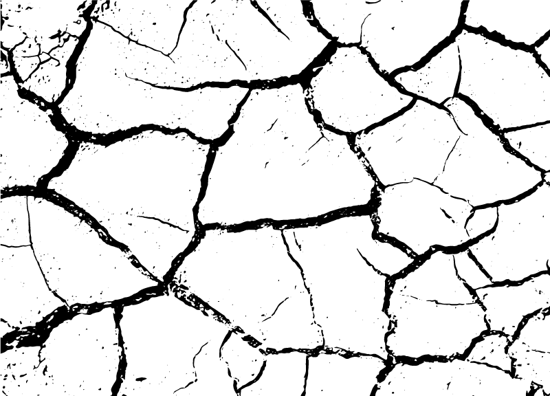 Tapete vinílico de pedras terra rachada - TenStickers