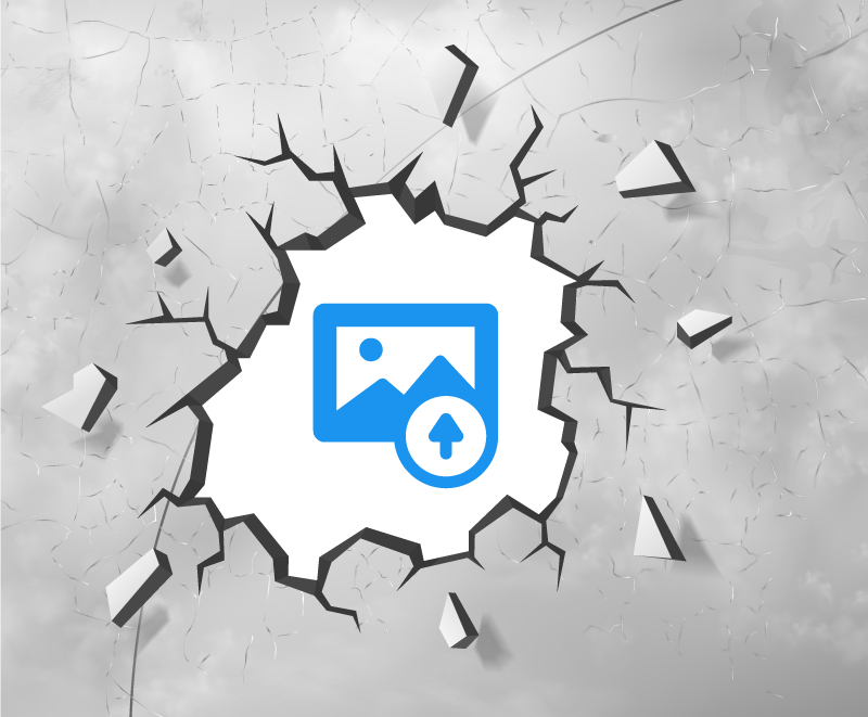 Concreto quebrado cinza com tapete de vinil fotográfico - TenStickers