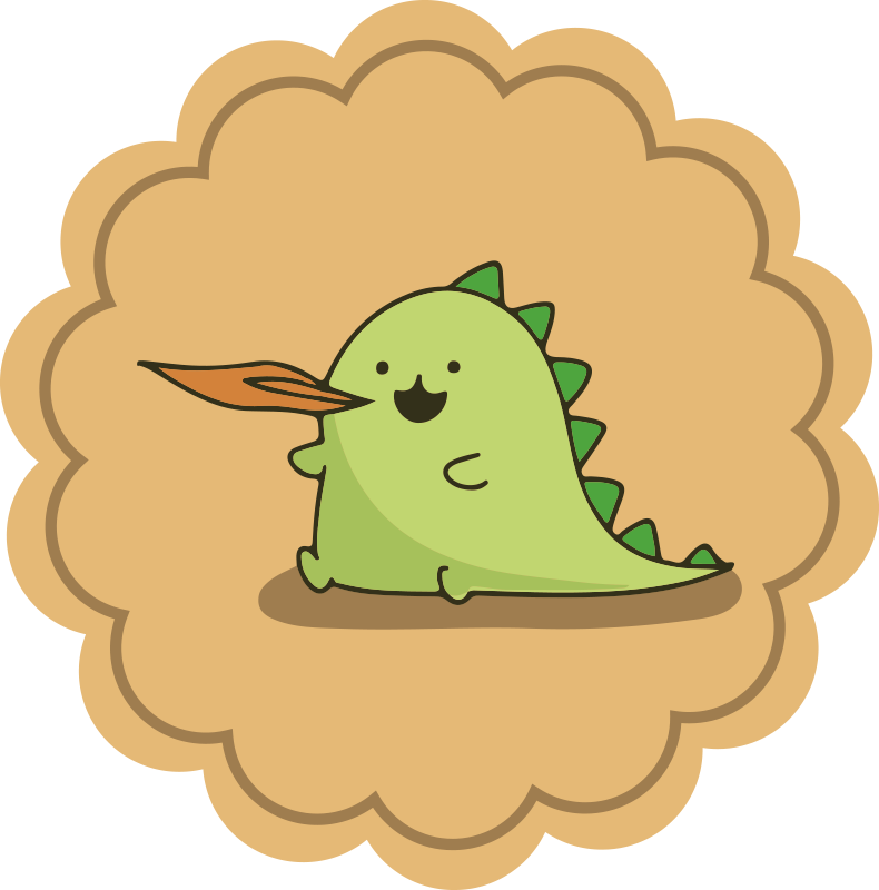 tapete vinilico dinossauro fofo cuspindo fogo - TenStickers