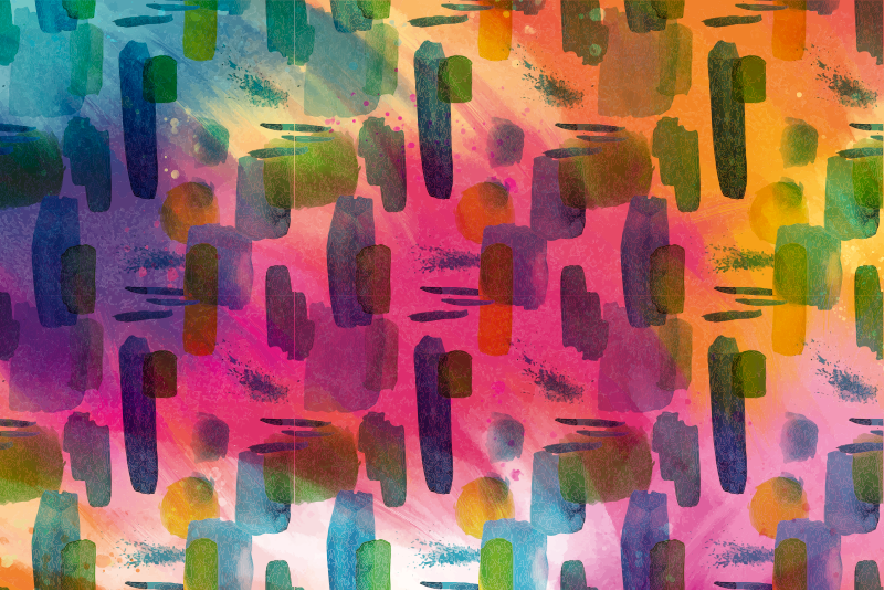 Mosaico moderno abstrato de ladrilhos de mosaico - TenStickers