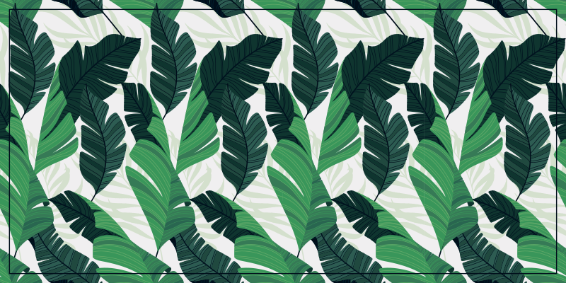 Tapete de vinil natural banana leafs - TenStickers