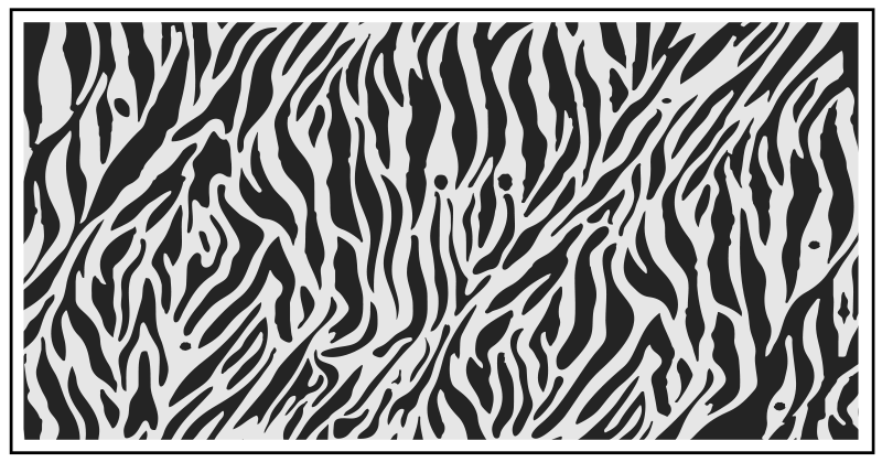 Tapete de vinil zebra preto e branco com estampa animal - TenStickers