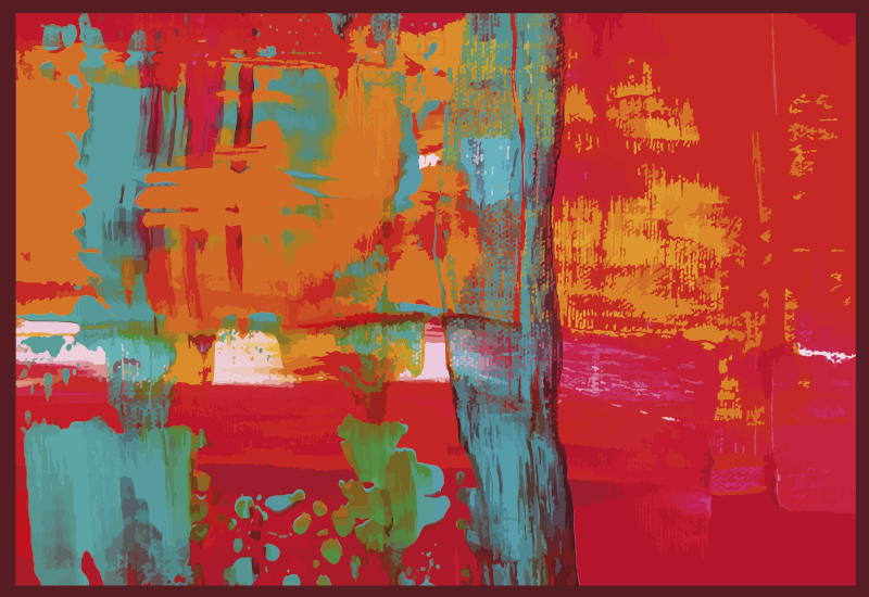 Tapete colorido abstrato tapete moderno - TenStickers