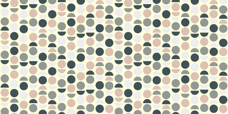 Tapetes geométricos com cercles nórdicos - TenStickers