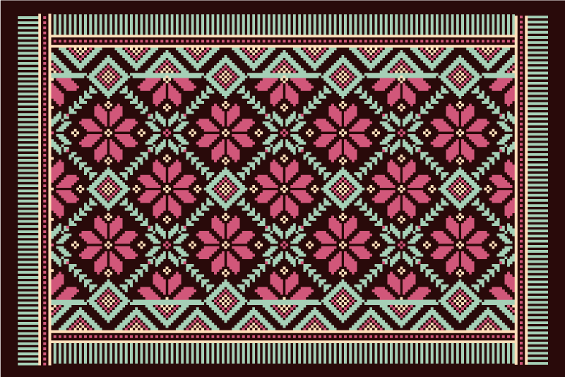 Tapete vinílico sala de estar inspiração floral nórdica - TenStickers