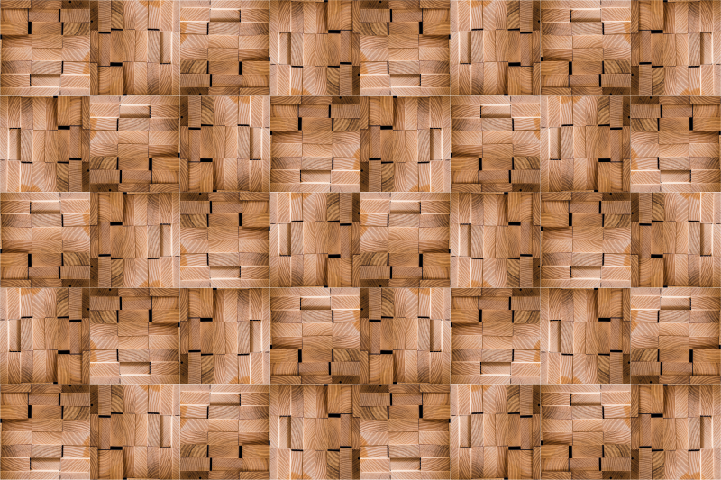 Tapete de vinil de madeira de nogueira - TenStickers