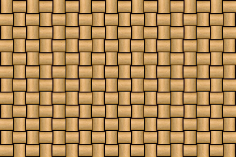 Tapete vinílico madeira padrão de ladrilho marrom - TenStickers