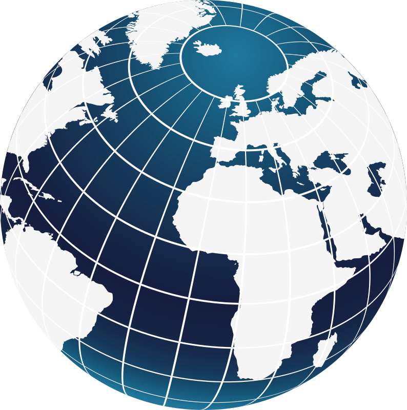 Com meridianos mapa-múndi tapete de vinil - TenStickers