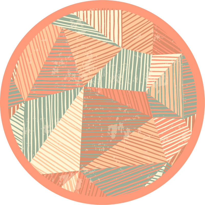 Tapete de formas geométricas de arte moderna - TenStickers