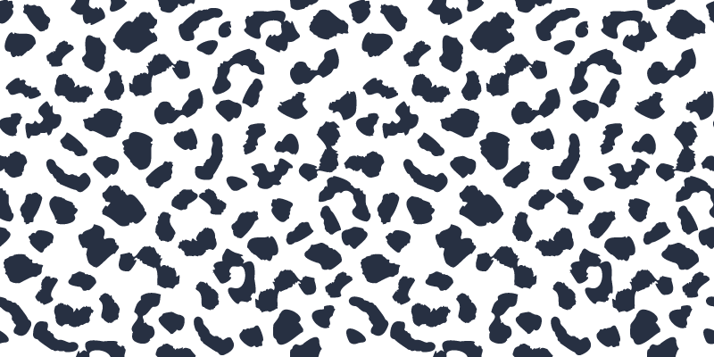 Tapete de vinil de pele de leopardo branco - TenStickers