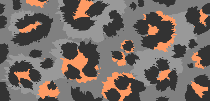 Tapete de vinil com estampa animal de pele de leopardo cinza - TenStickers