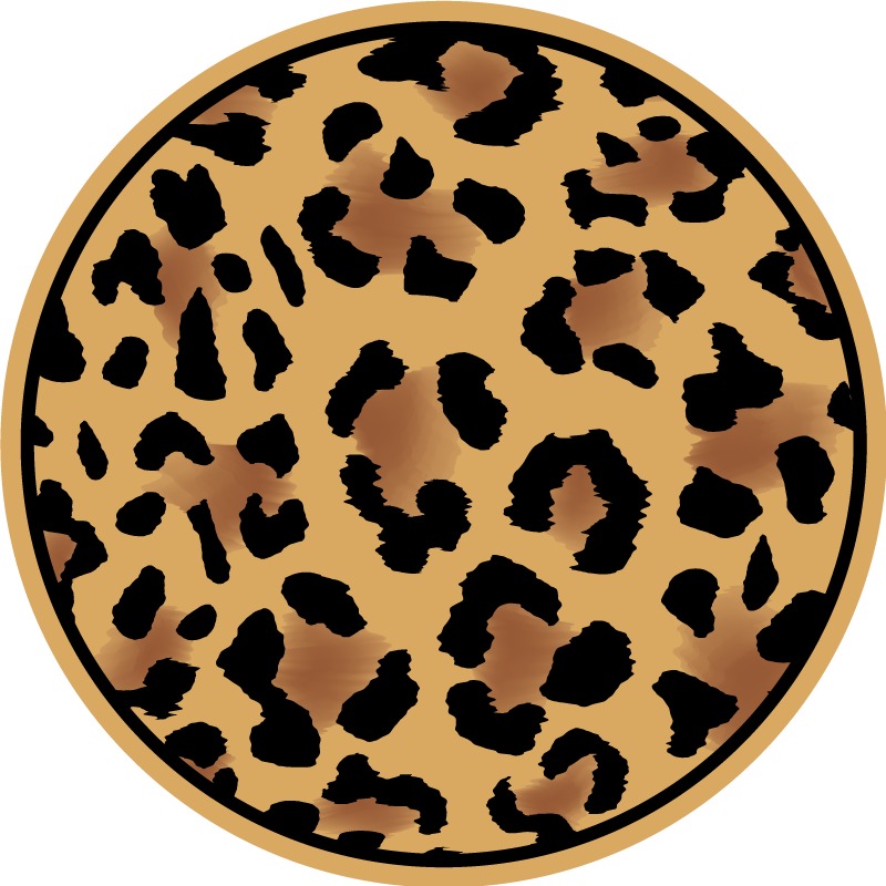 Tapete vinílico estampa de animal padrão leopardo selvagem - TenStickers