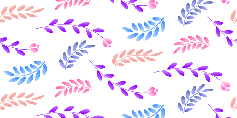 Pequeno tapete de vinil com folhas coloridas - TenStickers