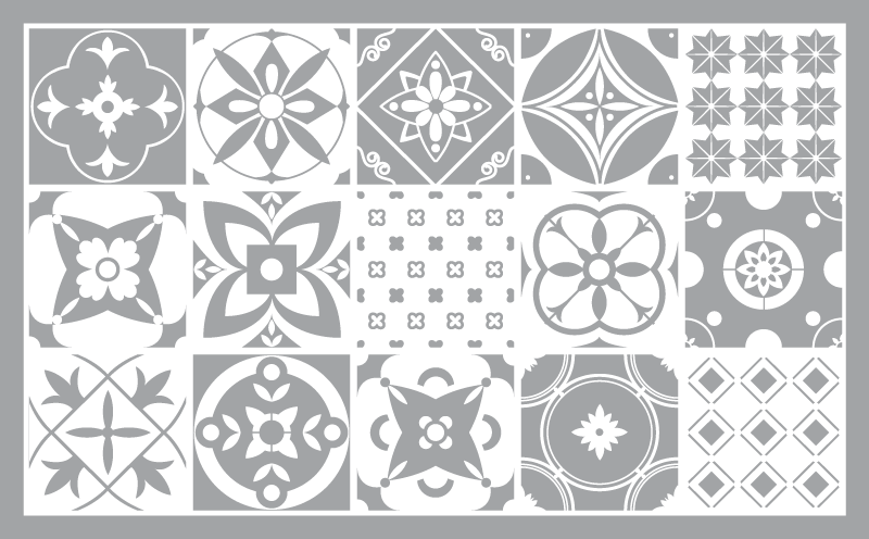 Carpete de vinil em azulejo pantone iluminador - TenStickers