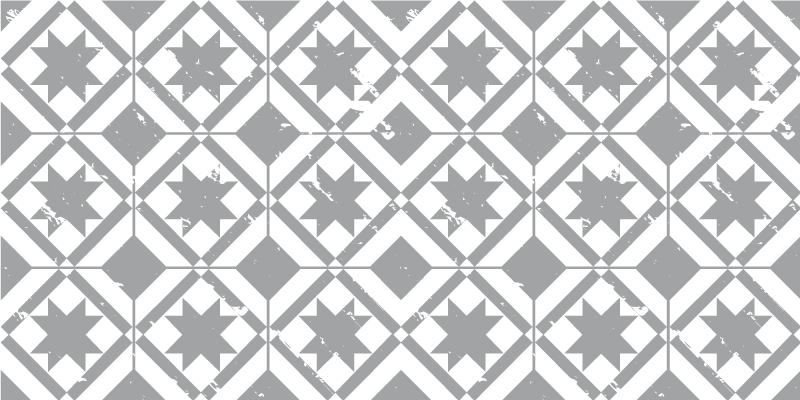 Tapete vinílico mosaico com padrão de estrelas - TenStickers