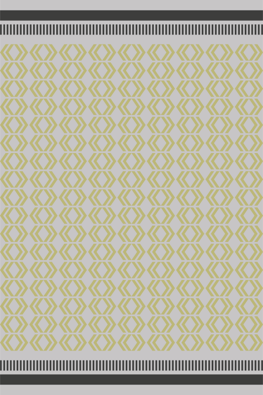 Tapete de vinil amarelo geométrico de estilo nórdico - TenStickers