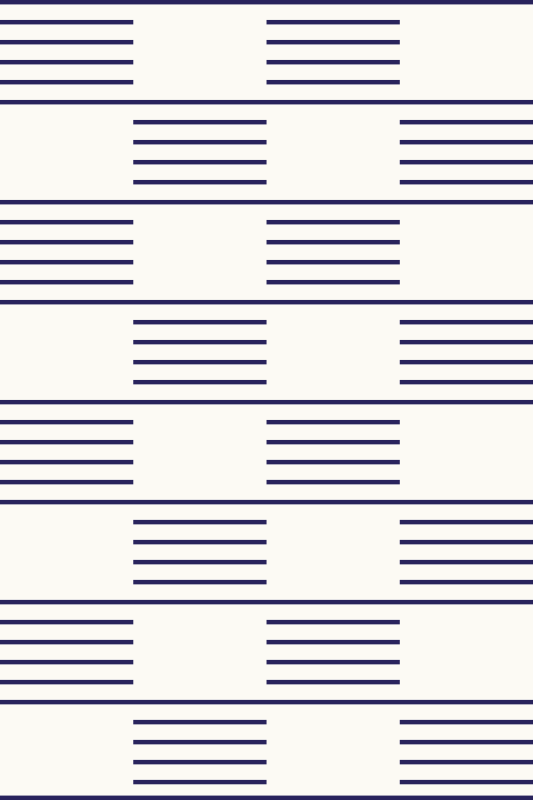 Tapete nórdico branco e azul marinho estilo nórdico - TenStickers