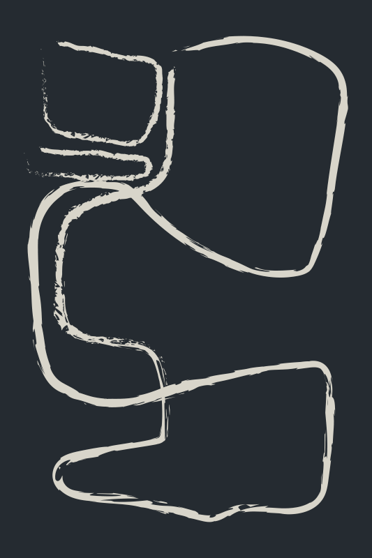 Tapete vinílico minimalista padrões de linhas abstratas - TenStickers