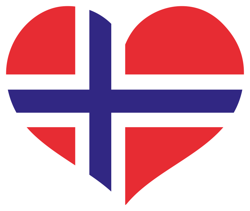Lindo tapete étnico de coração norueguês - TenStickers