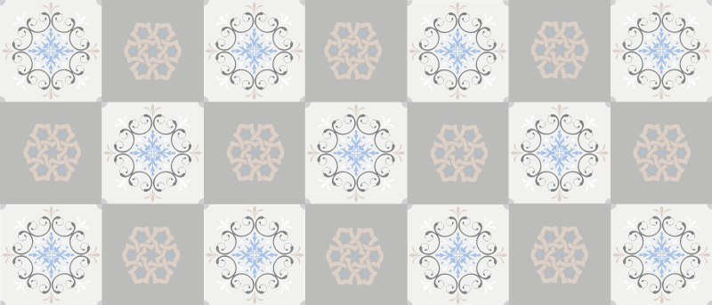 Tapete vinílico azulejos com texturas sofisticadas - TenStickers