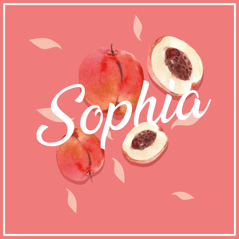 Tapete de vinil elegante pêssego personalizado - TenStickers