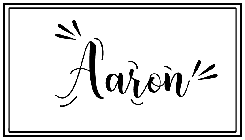 Borda preta e tapete personalizado branco - TenStickers