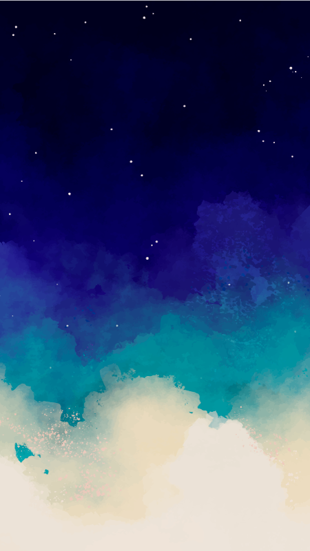 Tapete de vinil nórdico céu noturno - TenStickers