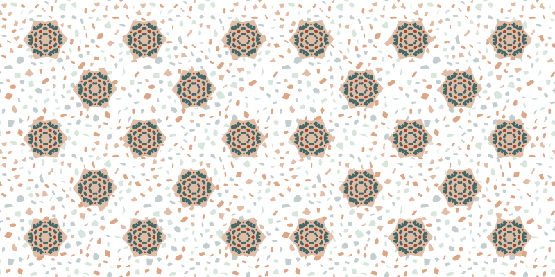 Tapete vinílico outras texturas mosaico branco - TenStickers