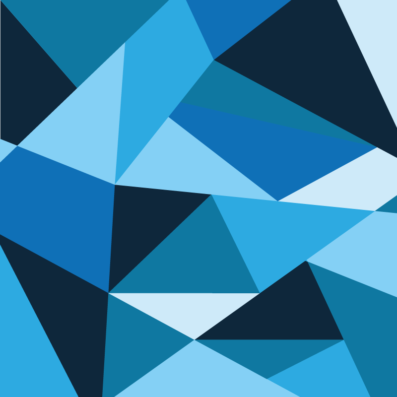 Triângulos nórdicos listrado azul tapete de vinil nórdico - TenStickers