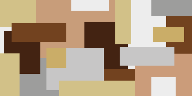 Tapete nórdico de vinil nórdico com quadrados bege - TenStickers