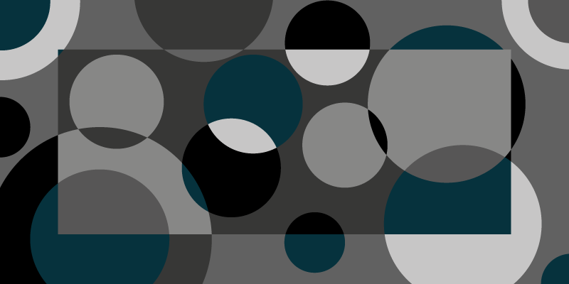 Tapete de vinil nórdico de quadrados e círculos - TenStickers