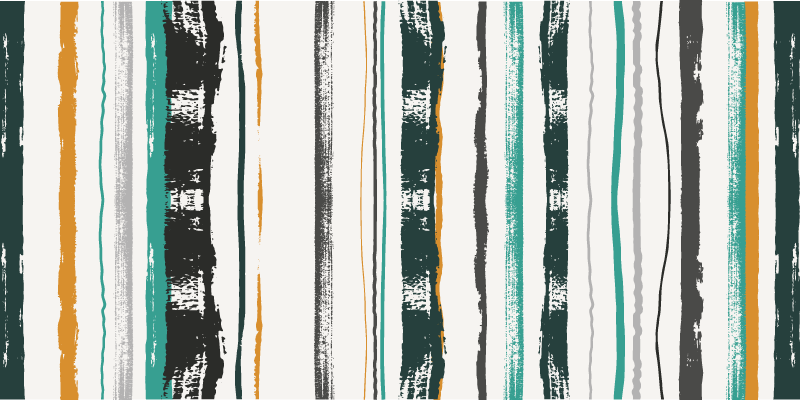 Tapete de vinil nórdico com riscas pintadas sóbrias - TenStickers