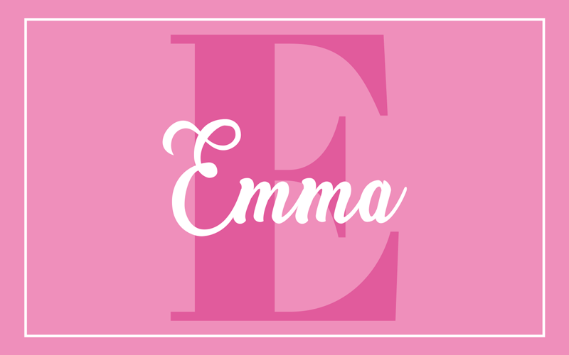 Bebê rosa delicado com tapete personalizado com nome - TenStickers