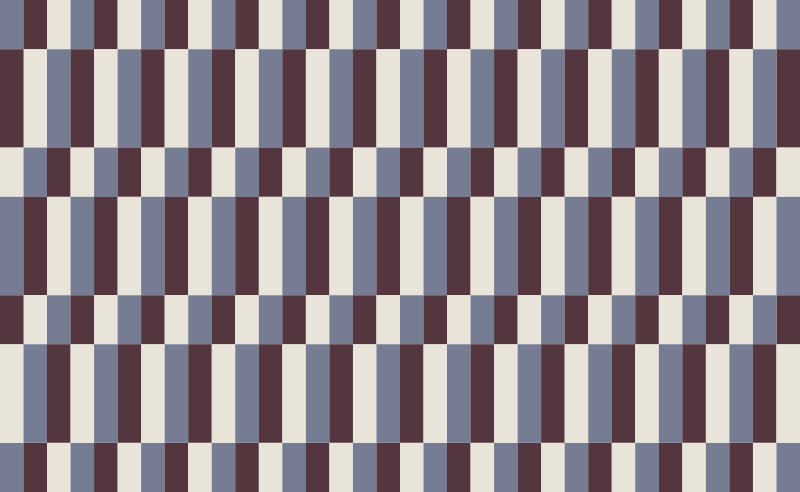 Ladrilhos de mosaico quadrados marrons e brancos - TenStickers