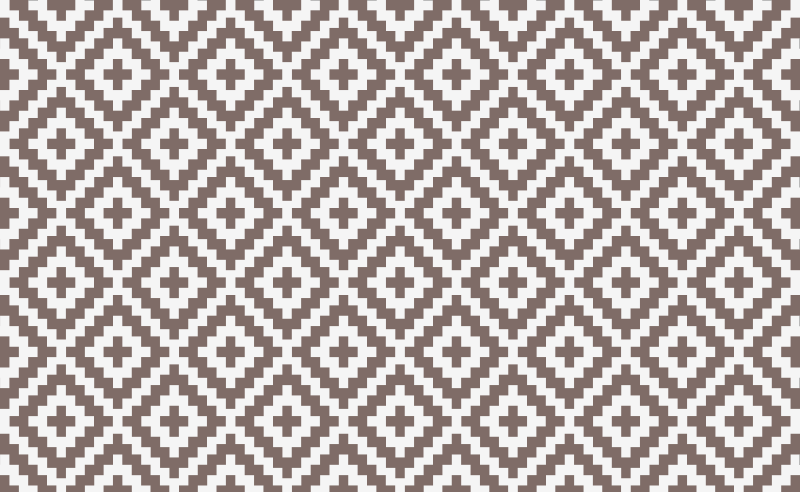 Quadrados simples em tapete de vinil de mosaico creme - TenStickers