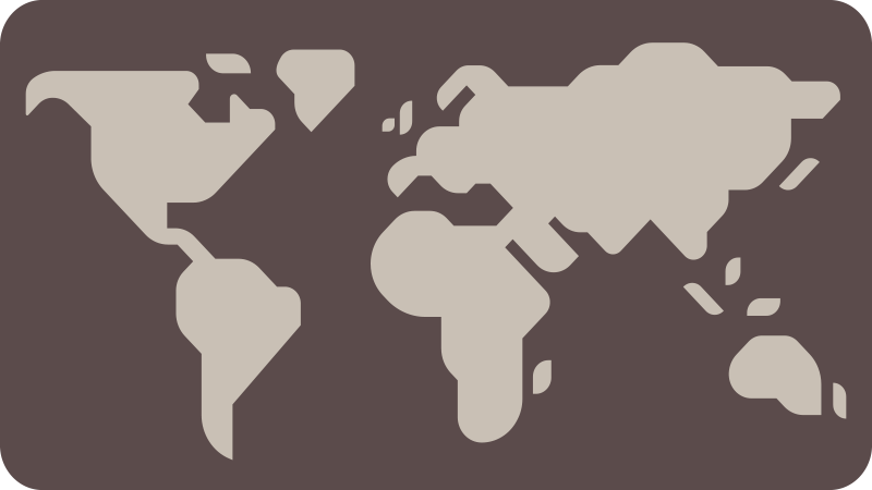 Tapete vinílico de mapa mundial em padrão bege e cinza - TenStickers