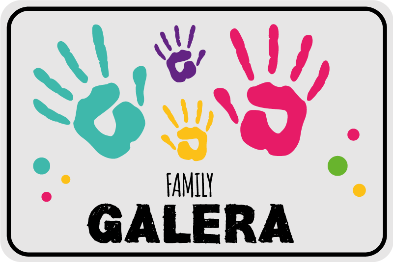 Tapete vinílico hall de entrada impressões da família - TenStickers