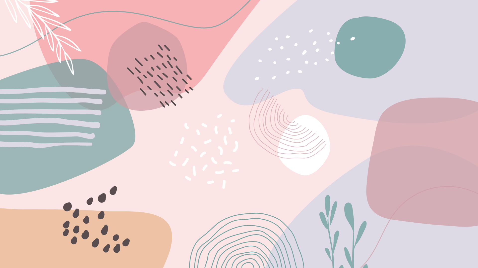 Tapete moderno de pintura pastel criativa - TenStickers