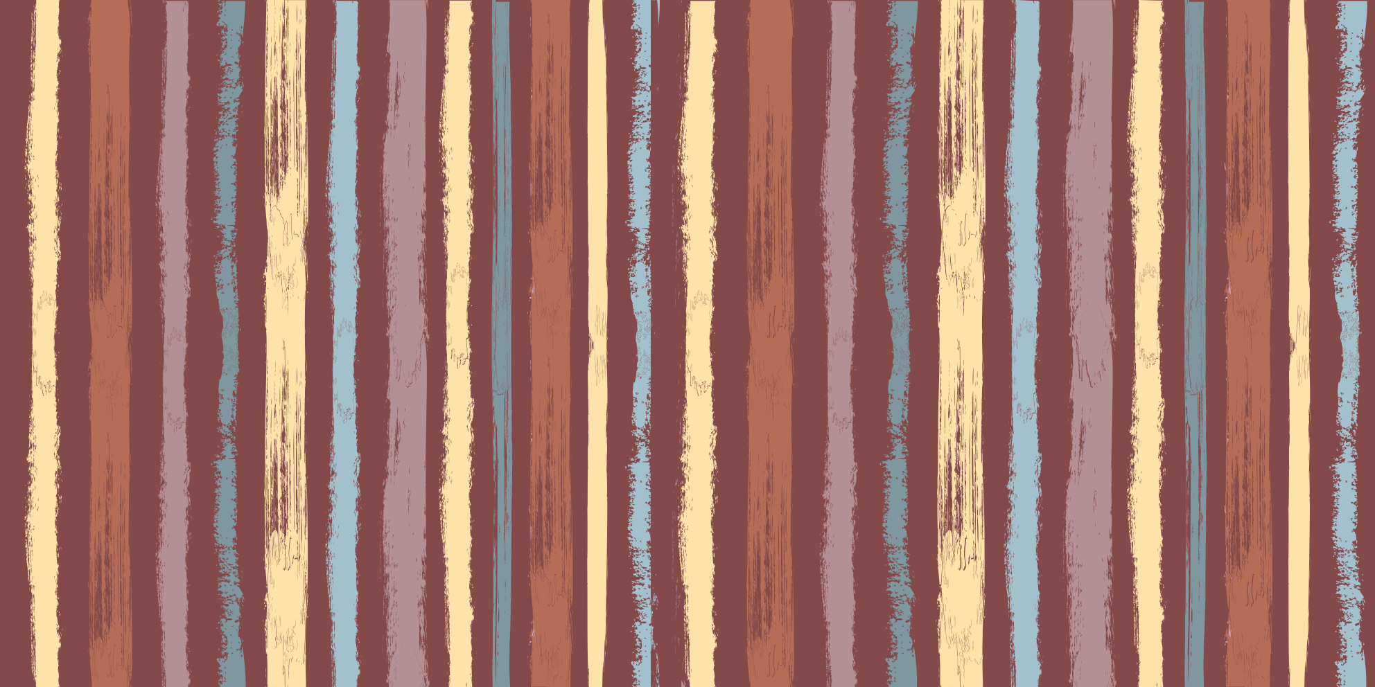 Tapete vinílico às risca efeito de tecido pintado à mão - TenStickers