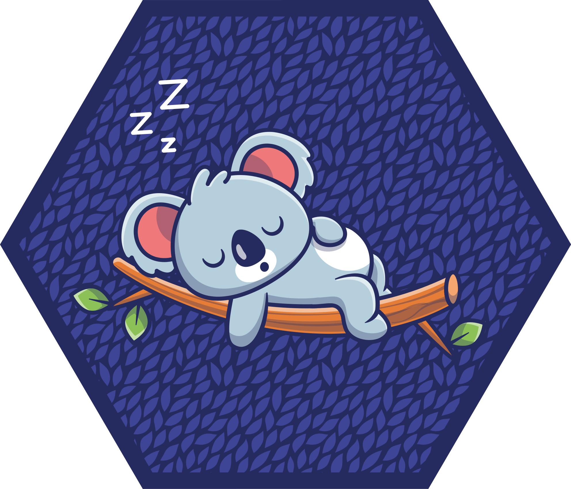 Tapete vinílico criança koala sonolento - TenStickers