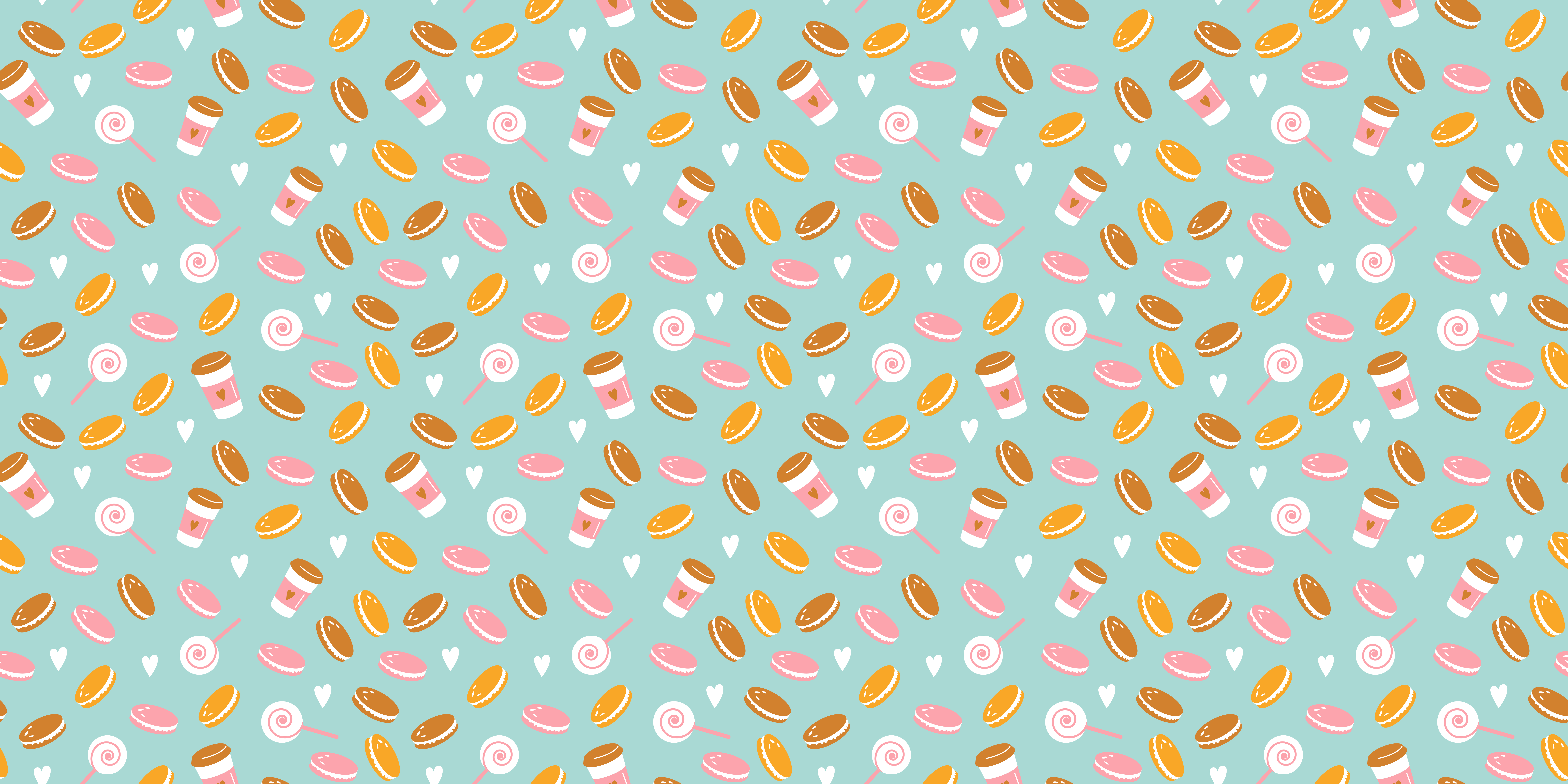 Tapete vinílico criança coleção de delícias deliciosas - TenStickers