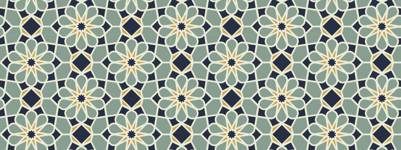 Tapete vinílico mosaico com motivo geométrico sofisticado - TenStickers