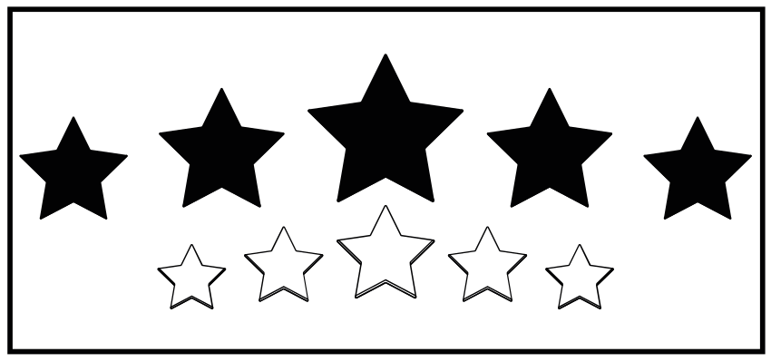 Grandes estrelas negras no hall de entrada - TenStickers