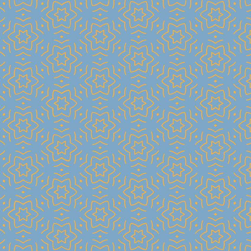 Tapete vinílico estrelas padrão amarelo abstrato - TenStickers