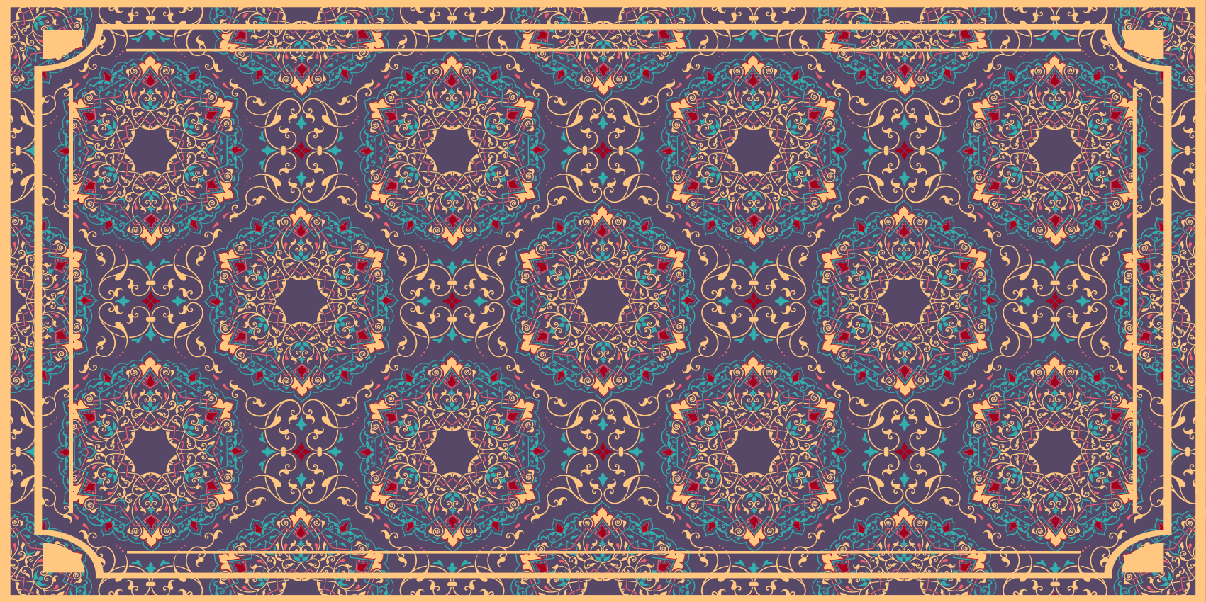 Tapete vintage estilo persa vintage - TenStickers
