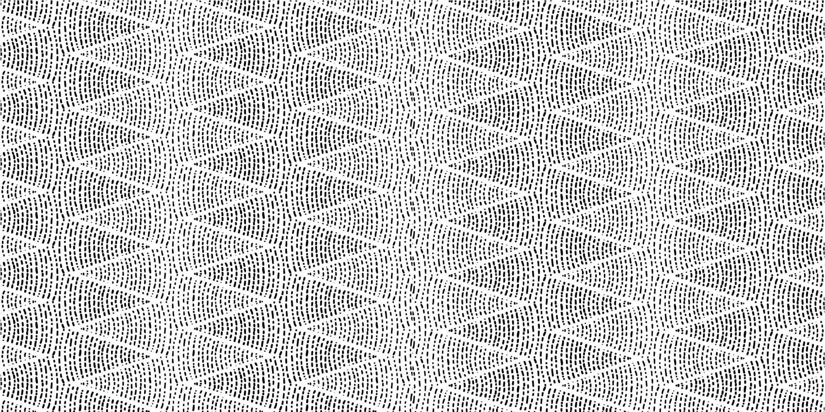 Tapete vinílico nórdico ondas pretas triangulares - TenStickers