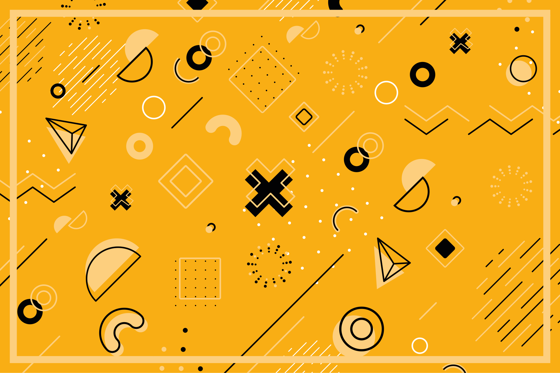 Tapete vinílico geométricas padrão de formas abstratas - TenStickers